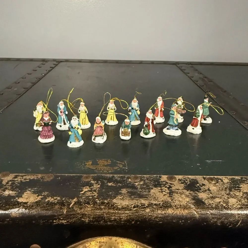 Set Of 15 Mini Victorian Ornaments
